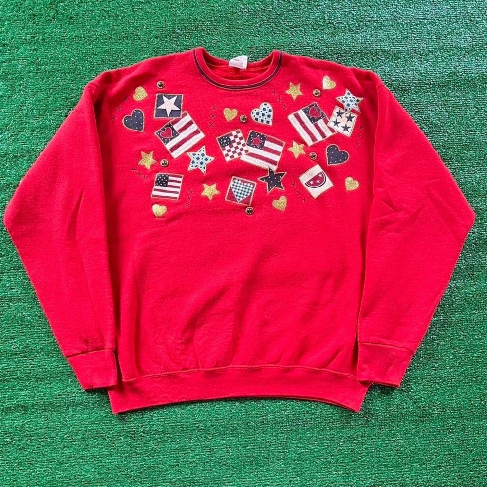 Vintage American‎ flag sweatshirt